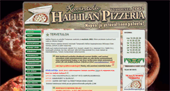 Desktop Screenshot of hallilanpizzeria.com